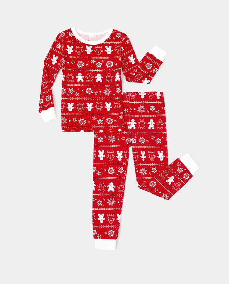 Christmas / Halloween Pajama 2-piece Bamboo Pajamas Set With Childlike Print for Baby / Toddler( Snug-Fitting) Red