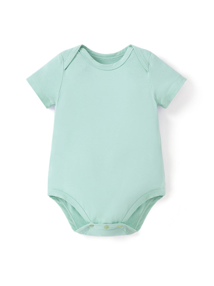 Barboteuse décontractée en bambou pour bébé garçon/fille, verte