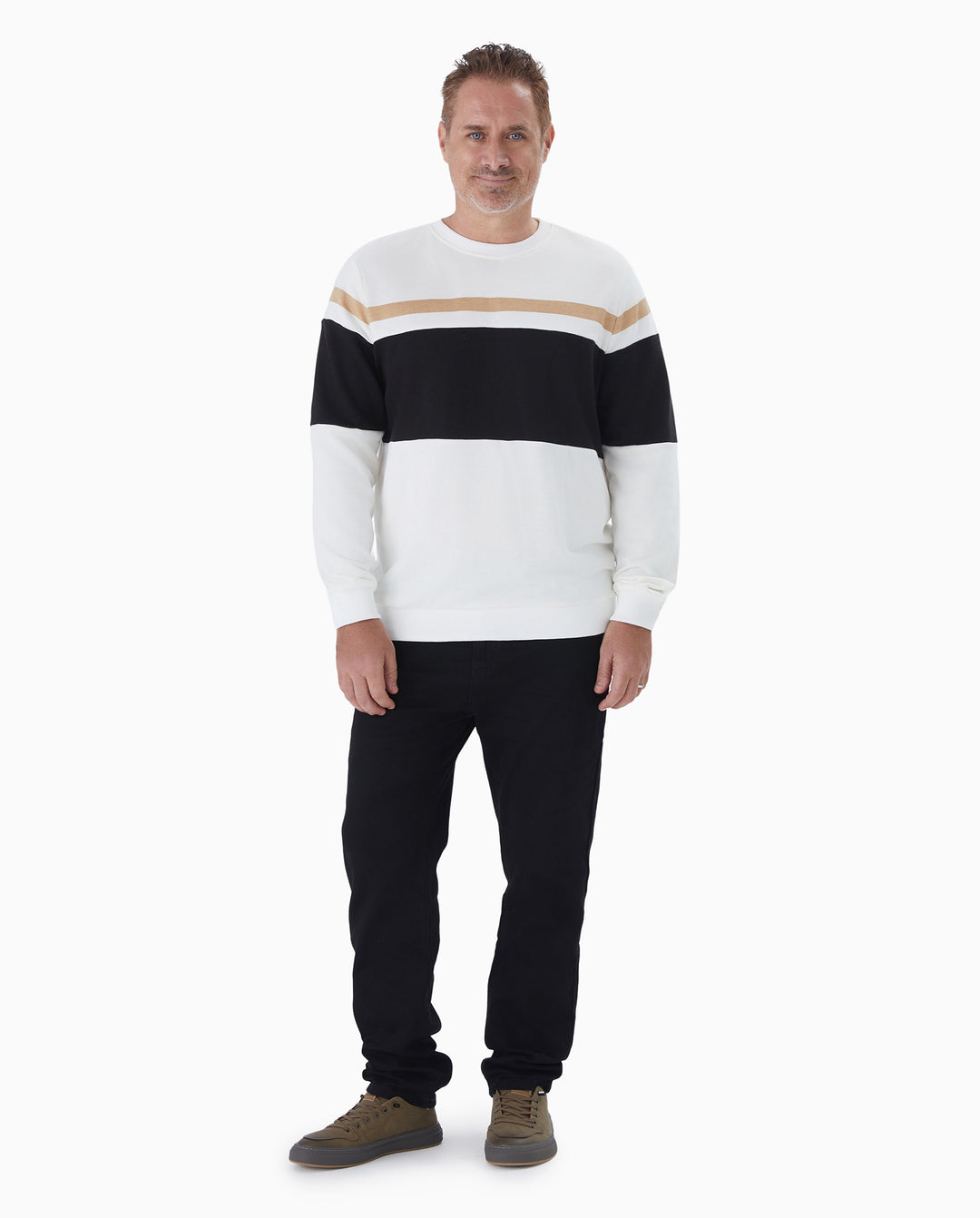 Family Matching Black-Almond Mesh Skirt and Classic Round Neck Long Sleeve Tops Sets Black