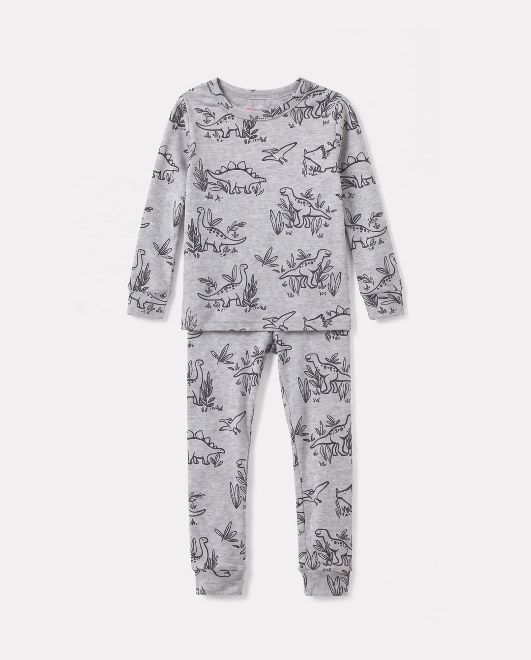 Kleinkind / Kinder 2-teiliger Pyjama mit Animal-Print ( eng anliegend ) grau
