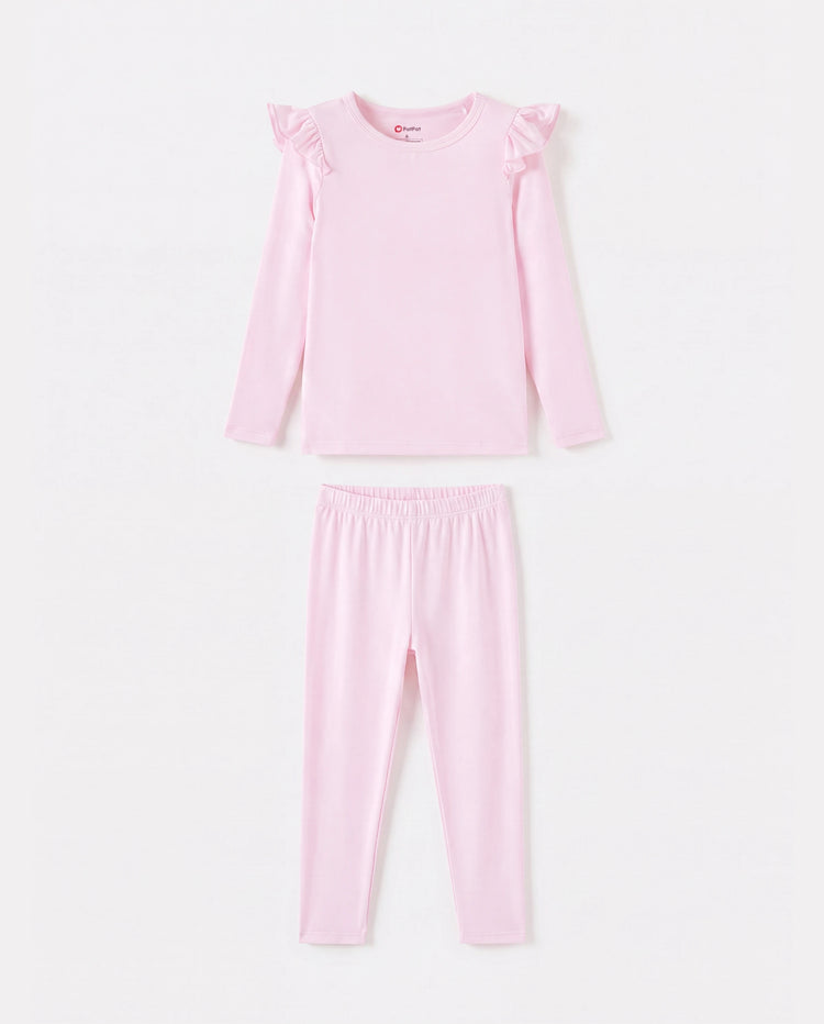 Pyjama d'Halloween pour tout-petits/enfants avec imprimé enfantin (1 pièce ajustée) Rose