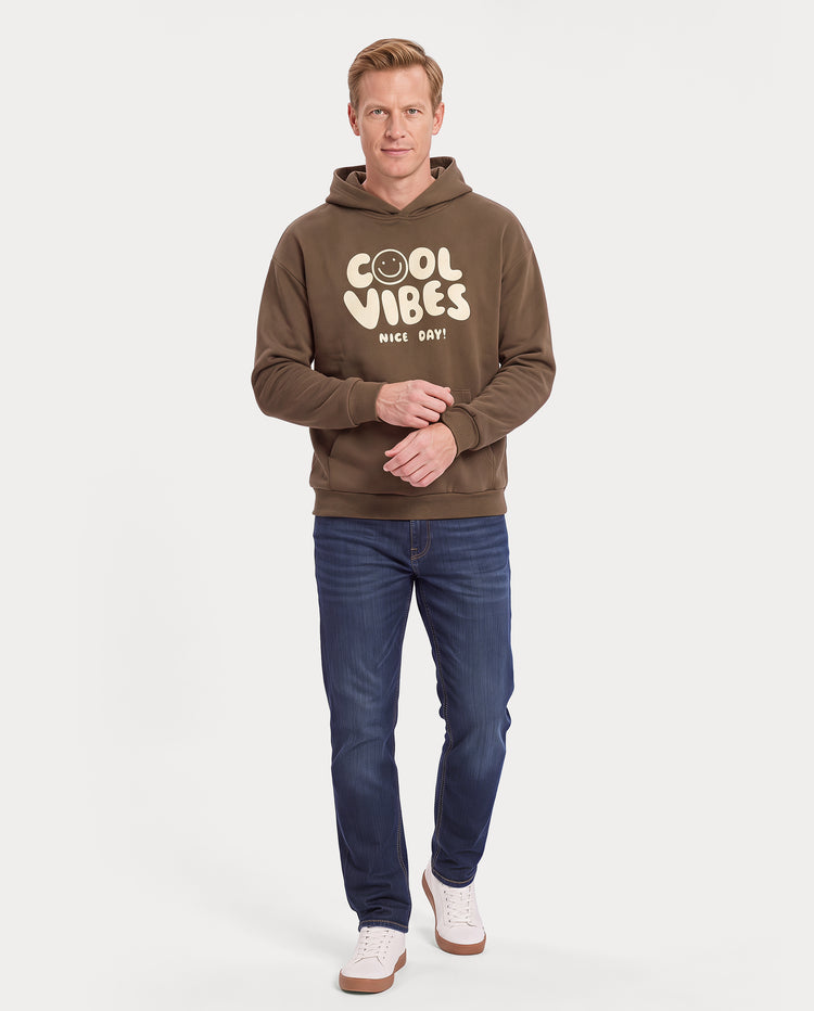 Family Matching Cool Vibes Graphic Hoodies & Sweatshirts Brown Coffee