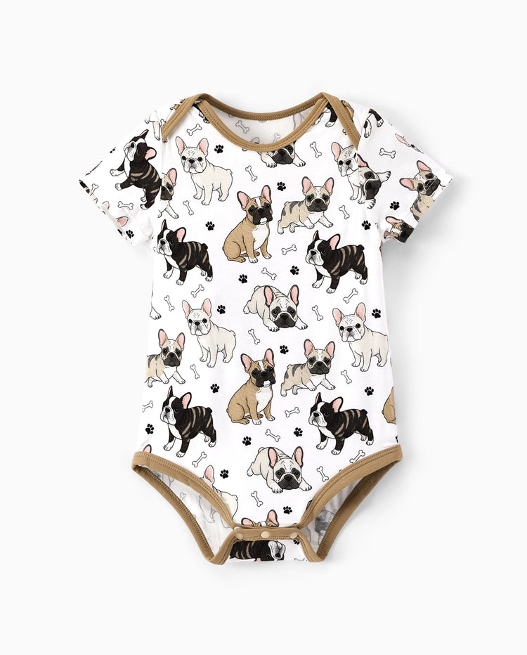Bamboo Baby Boy/Girl 1pc Allover Print  Bodysuits  YellowBrown