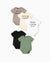 Bambus 5er-Pack Baby Jungen/Mädchen Casual Strampler hellgrün