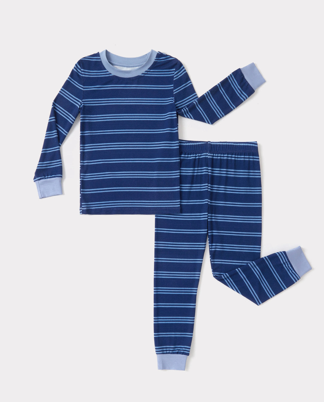 Christmas / Halloween Pajamas 2-piece Bamboo Pajamas Set With Playful Print for Toddler / Kids ( Snug-Fitting) Blue