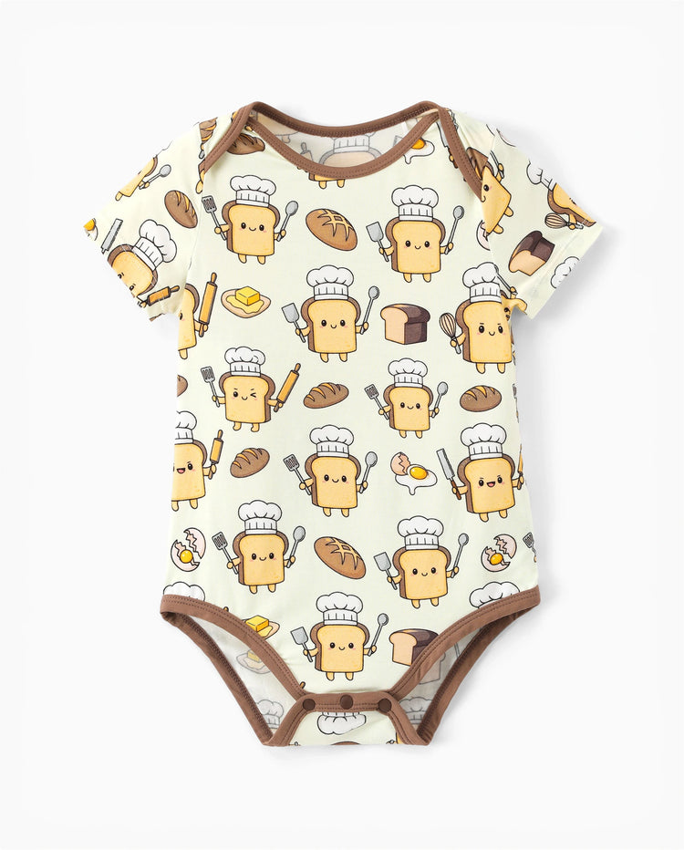 Bambus Baby Junge/Mädchen 1-teiliger Allover Print Body Khaki