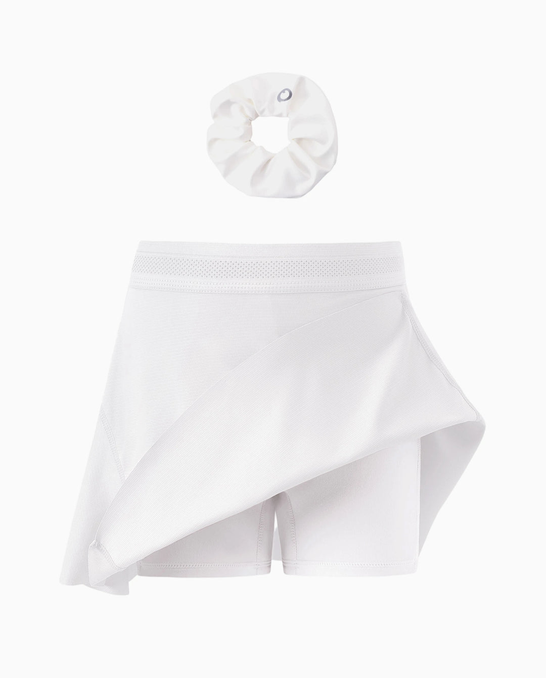 PatPat Rapidair Activewear Jupe-short de tennis athlétique 2 en 1 pour fille avec short en viscose de bambou et poche Blanc
