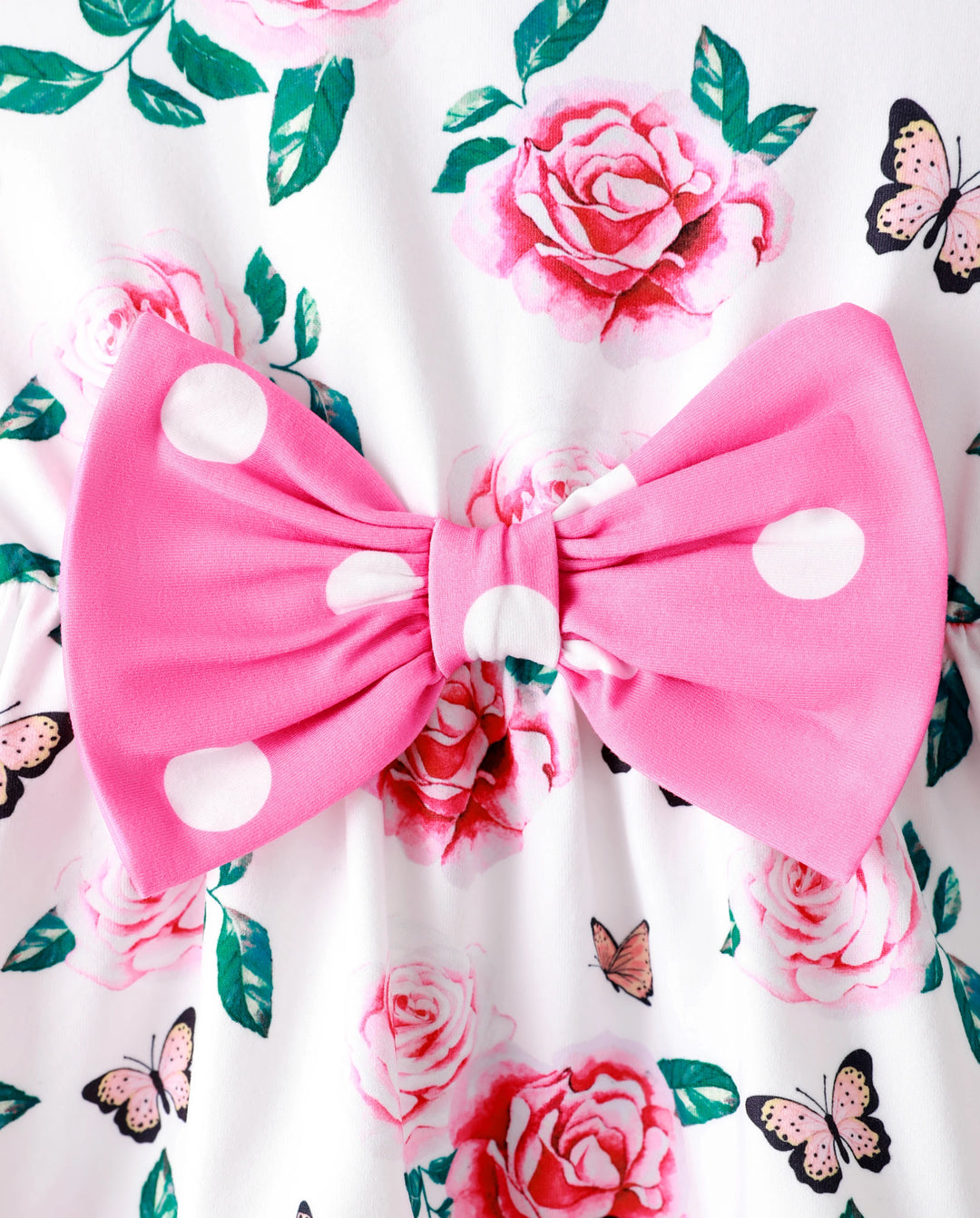 Conjunto de 2 piezas para niña pequeña con estampado floral, diseño de lazo, volantes, camiseta sin mangas de corte alto y pantalón de lunares, color rosa