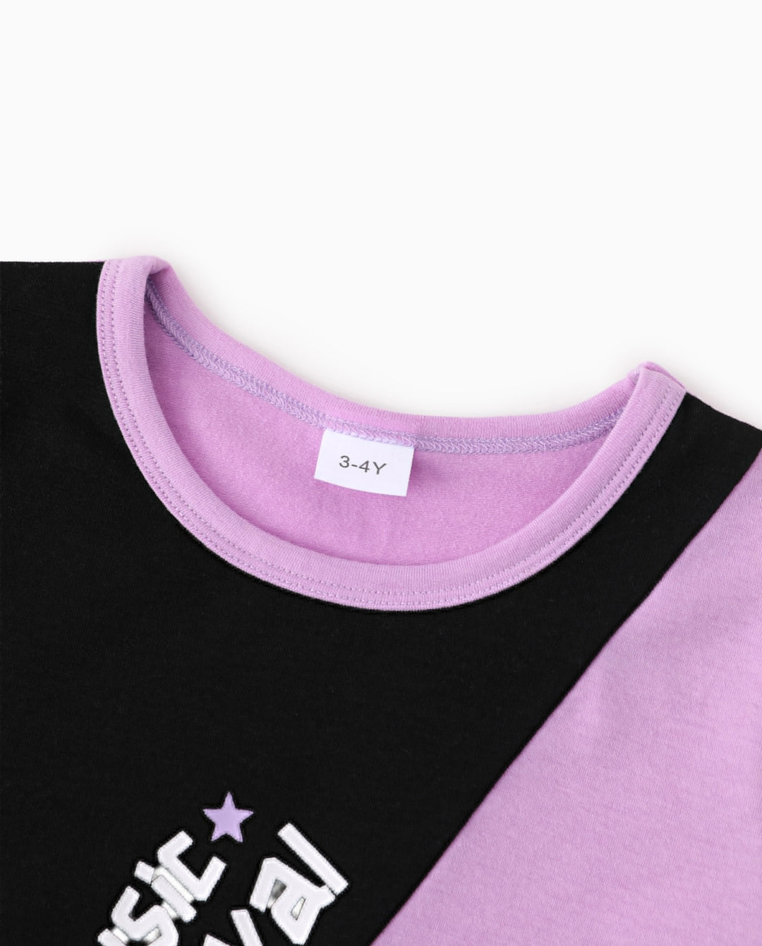 NEON Pop: Conjunto de falda-short para niña pequeña, color morado
