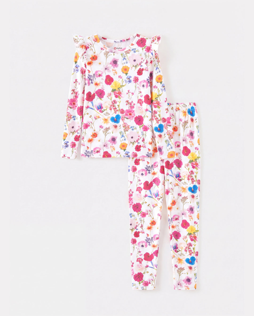 Pyjama d'Halloween pour tout-petits/enfants avec imprimé enfantin (1 pièce ajustée) Rose vif