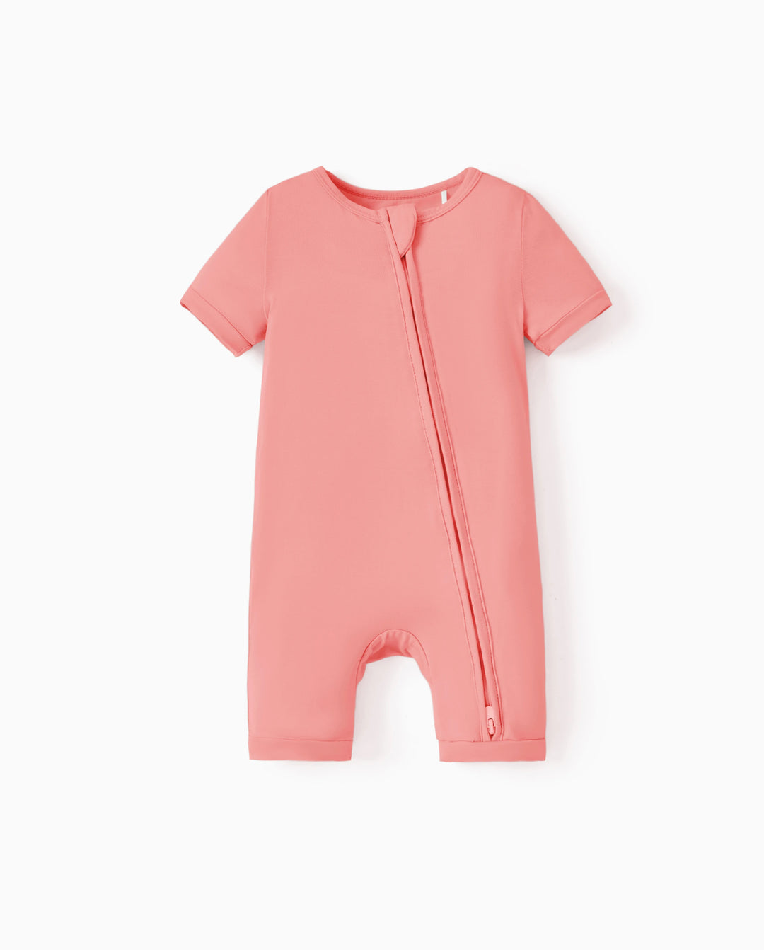 Grenouillère en bambou pour bébé garçon/fille, fermeture éclair à double sens, antidérapante, motif alimentaire enfantin, vêtements de nuit en bambou (bien ajustés)
 Rose