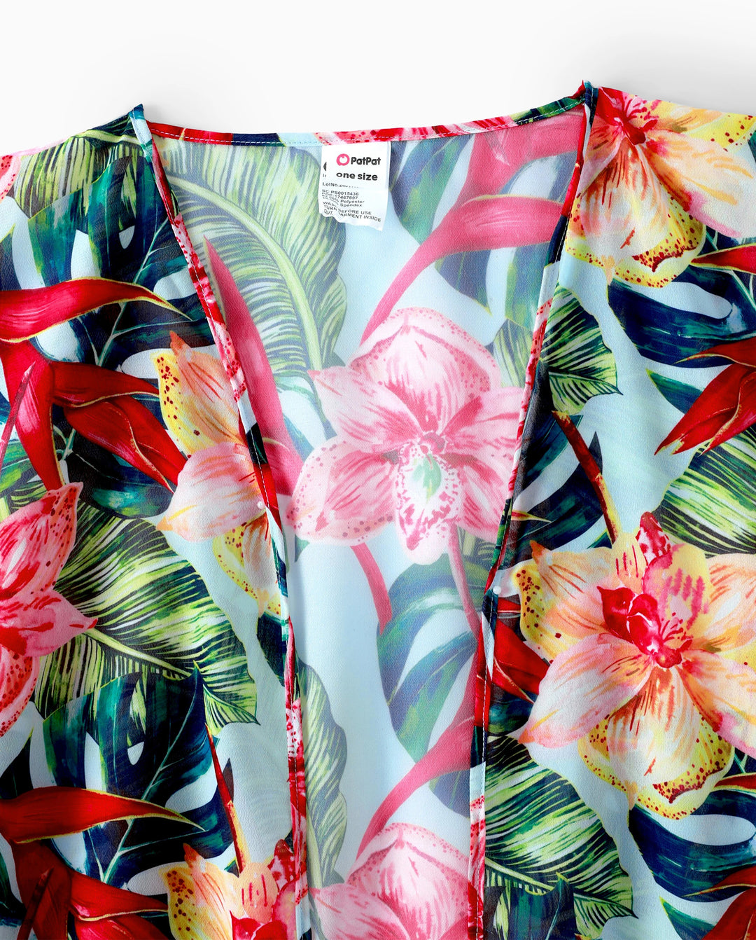 Maillot de bain à cordon de serrage fleuri assorti pour toute la famille ou bikini à bord coquillage froncé avec cache-maillot rouge en option