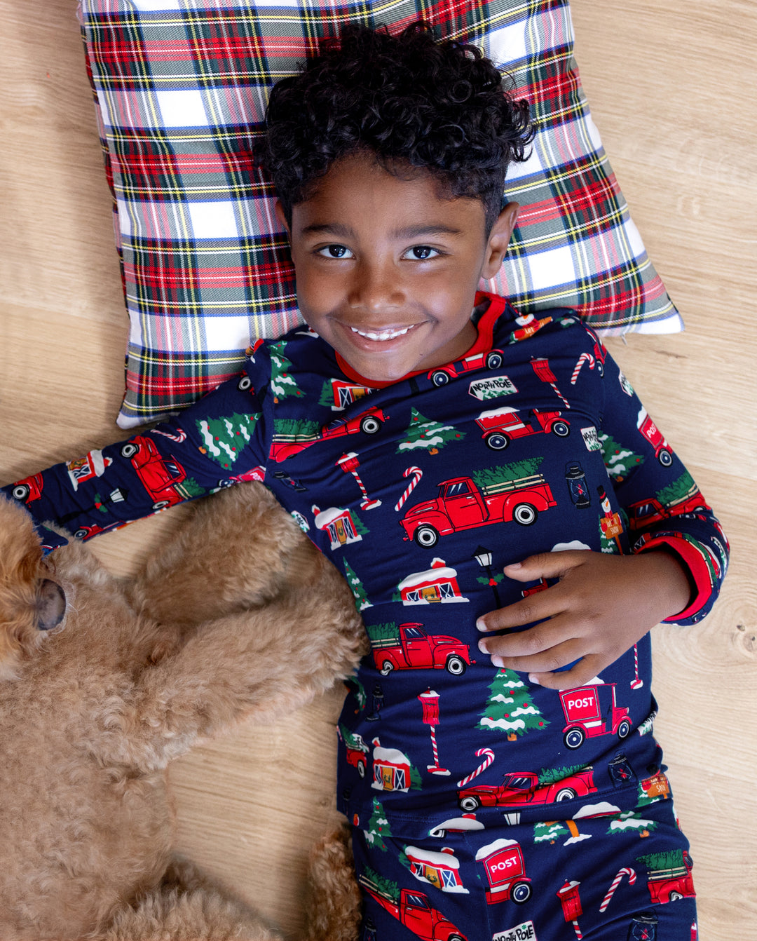 PatPat Matching Family Christmas Pajamas Christmas Village Print Bamboo