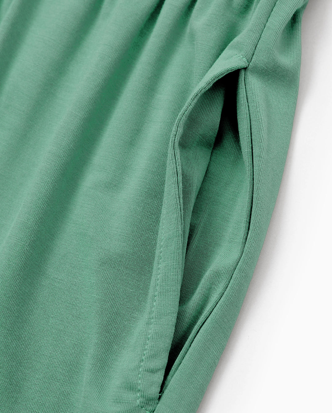 Daddy & Son Bamboo Pajamas Buttery Soft Bamboo Viscose PJs for Men Women Kids Toddler Baby, Solid Color Short Sleeve Shirt & Shorts Sleepwear Green