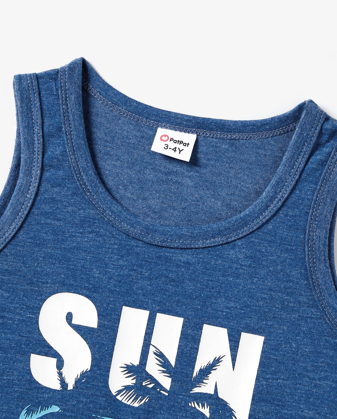 Daddy & Daughter Sets Blue Tank Top or Flowy A-Line Tank Dress with Pockets Blue