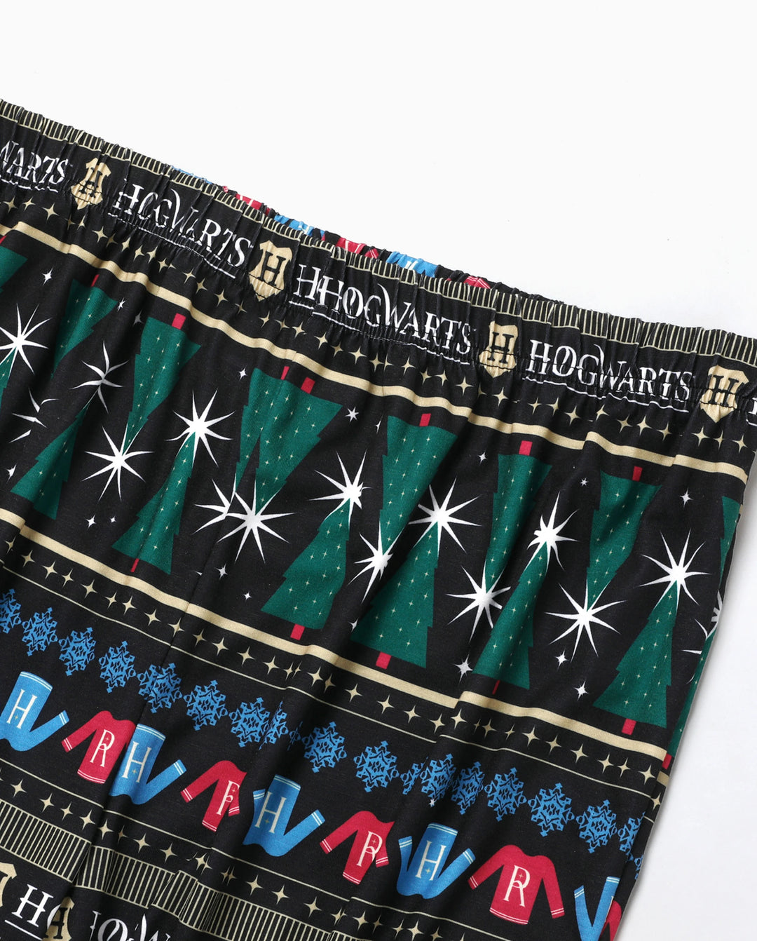 Harry Potter familienpassende Weihnachts-Pyjama-Sets mit Hogwarts-Grafik und Weihnachtssocken
