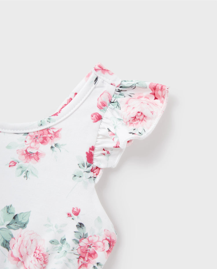Daddy & Daughter Outfits Set Solid Color Short-sleeve Polo Collar Shirt or Flower Print Hollow out Dress Pink