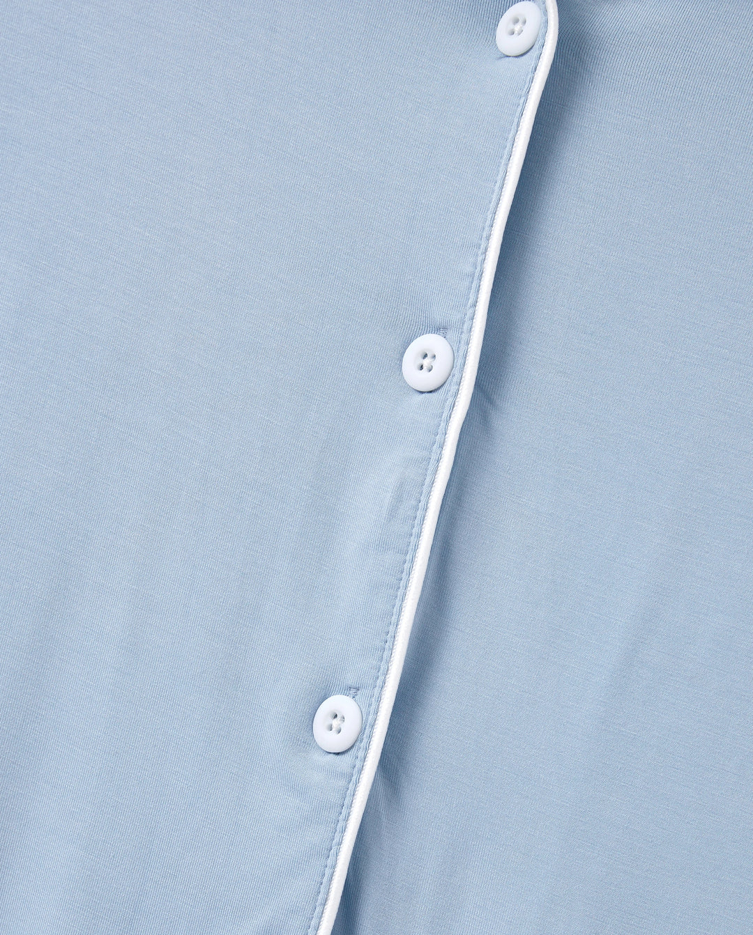 Pijamas de bambú para papá e hijo Pijamas suaves de viscosa de bambú para hombres, mujeres, niños, bebés, pijama clásico azul con camisa abotonada y pantalones azul grisáceo