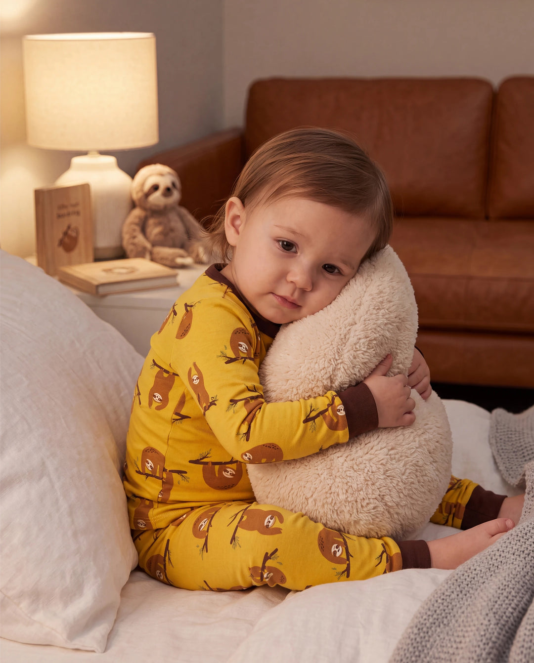 Christmas / Halloween Pajama 2-piece Bamboo Pajamas Set With Childlike Print for Baby / Toddler( Snug-Fitting) Yellow