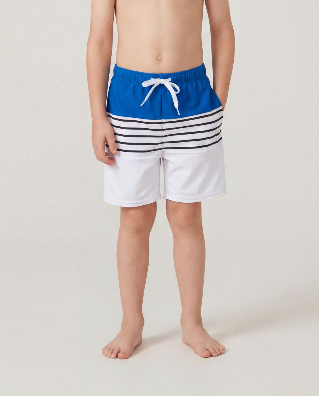 Maillot de bain Papa & Fils Short de bain à cordon bicolore Bloc de couleurs