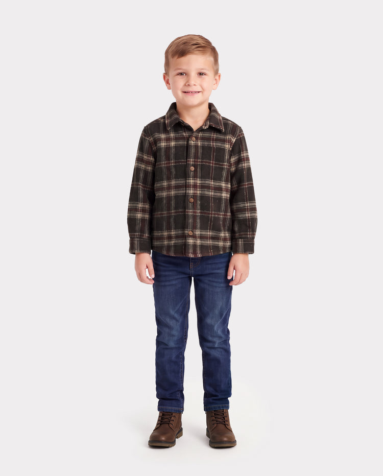 Matching Family Vintage Brown Plaid Outfits