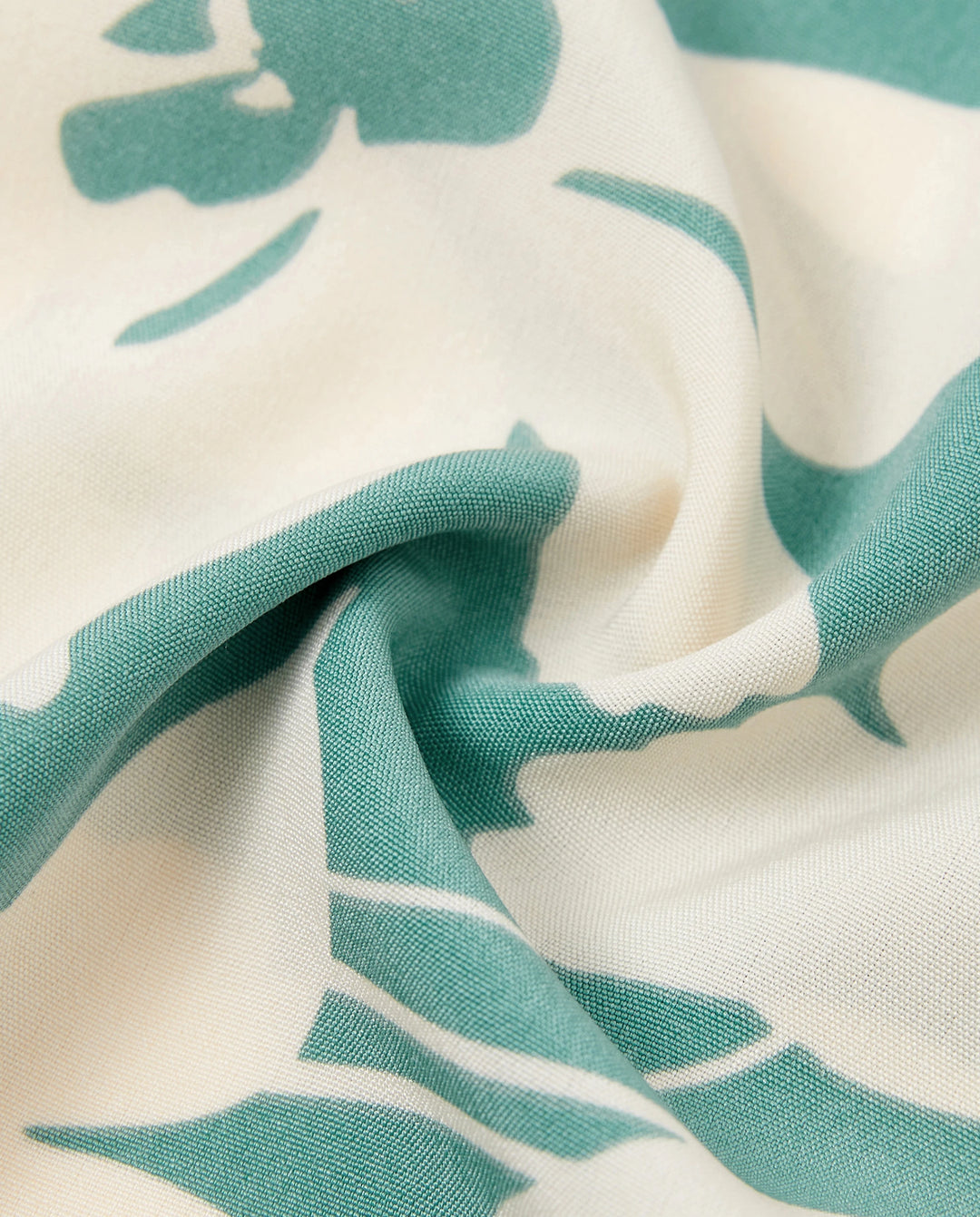 Family Matching Leaf Print Green Short-sleeve Shirt or Sling Shirred Dress Set Green