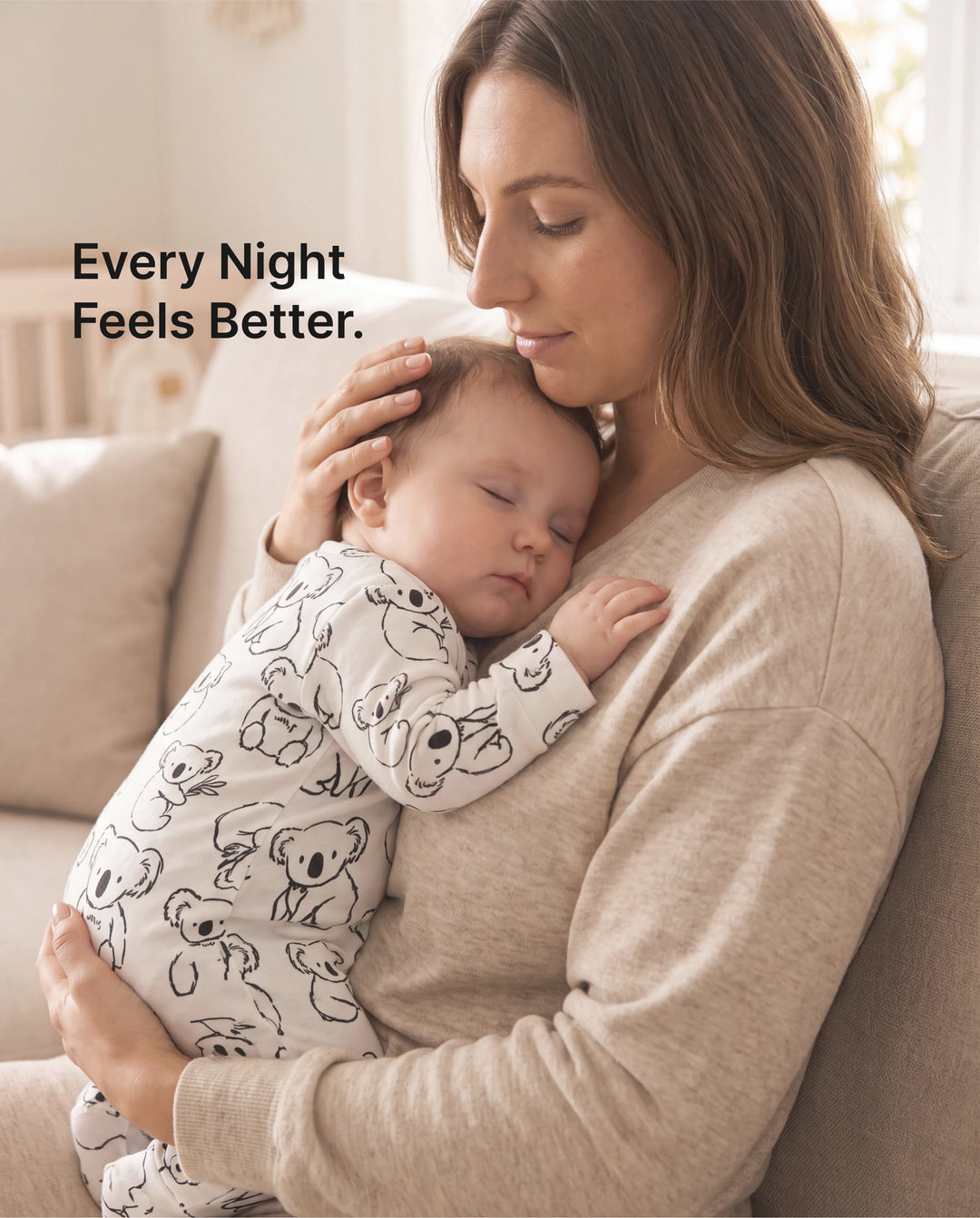 Combinaison bébé garçon à manches longues et boutons motif panda blanc