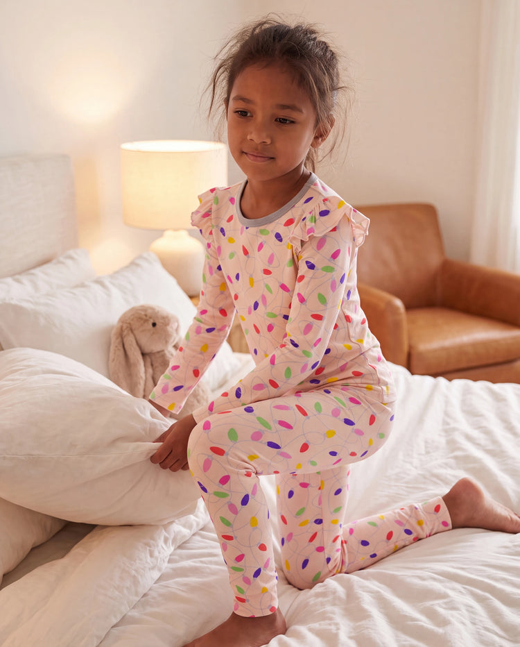 Kleinkind / Kinder Halloween Pyjama mit kindlichem Print (1-teilig eng anliegend) Mehrfarbig