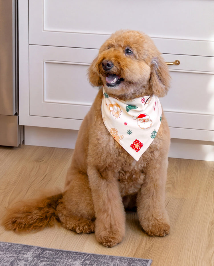 Pijamas navideños a juego para toda la familia con estampado de muñecos de jengibre y árboles de Navidad, algodón