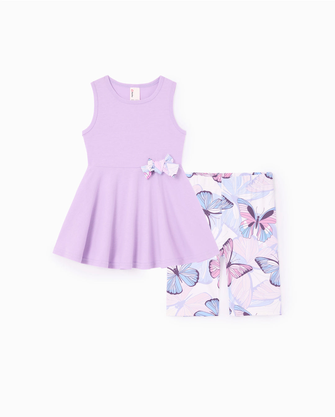 Sweet Girls 2pcs Pflanzen und Blumen Polyester / Baumwolle Set helles lila