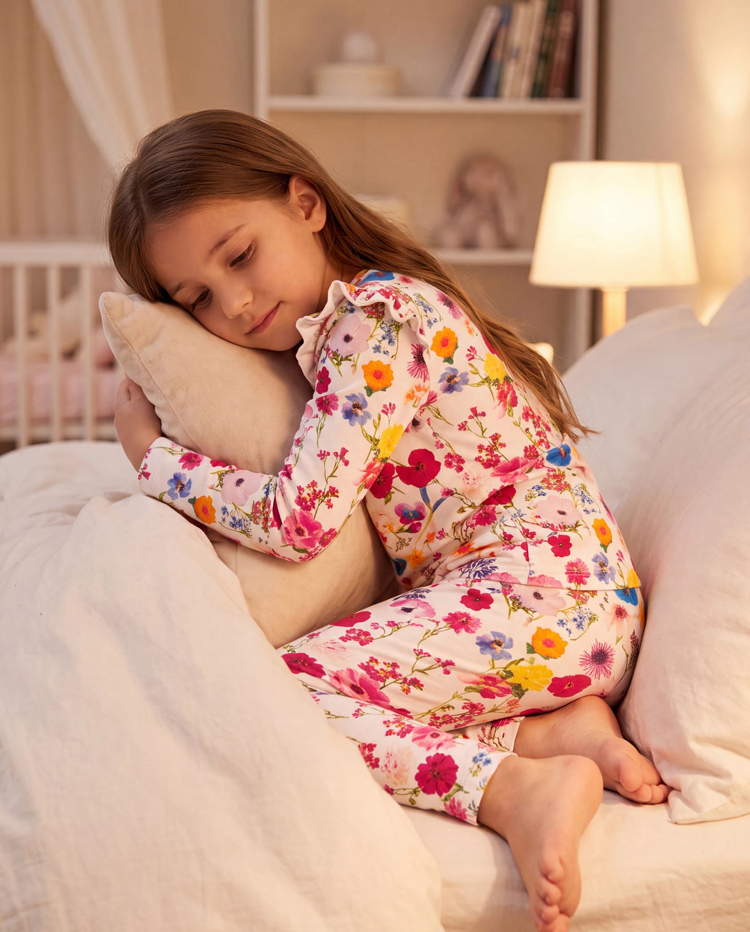 Pyjama d'Halloween pour tout-petits/enfants avec imprimé enfantin (1 pièce ajustée) Rose vif