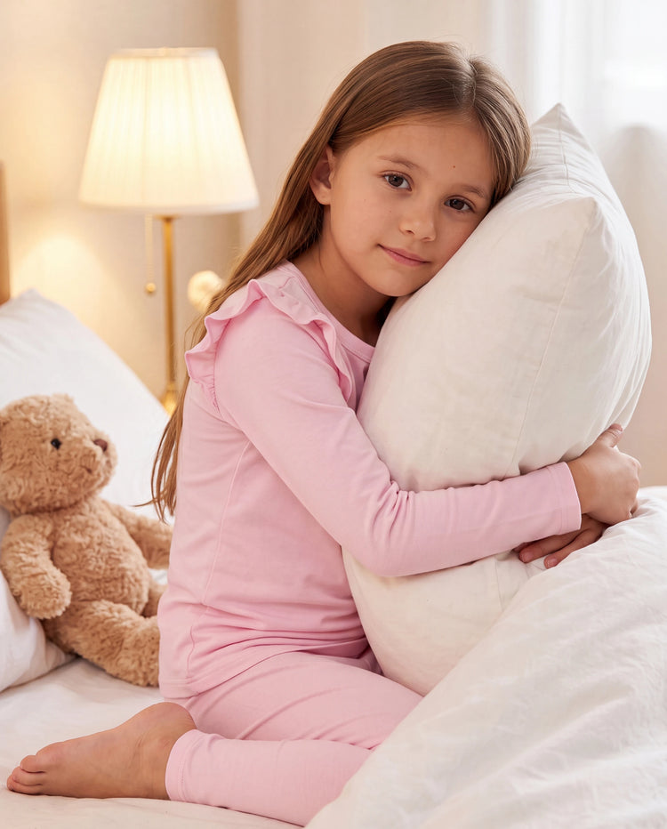 Pyjama d'Halloween pour tout-petits/enfants avec imprimé enfantin (1 pièce ajustée) Rose