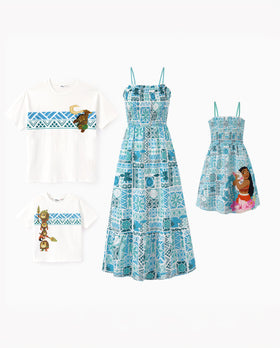 Disney Moana Family Matching Island Print Tees and Dresses