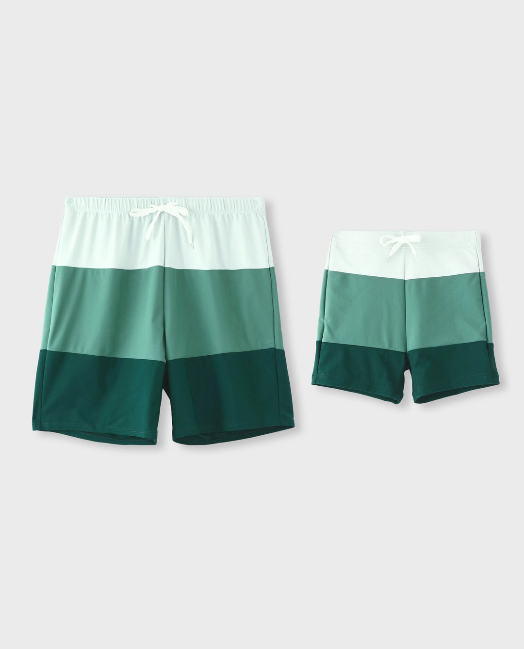 Papa & Sohn Farbblock Badeshorts Mehrfarbig