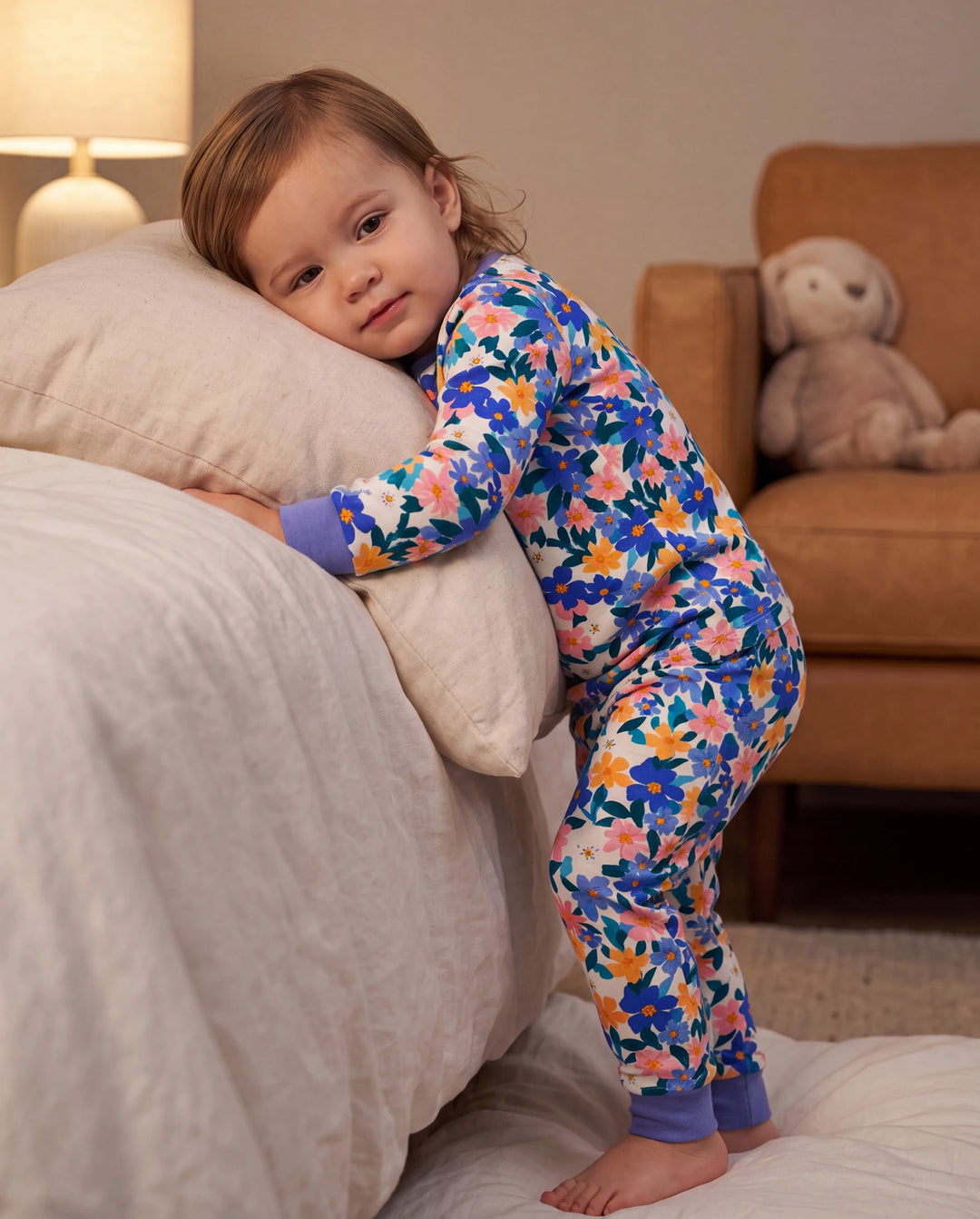 Christmas / Halloween Pajama 2-piece Bamboo Pajamas Set With Childlike Print for Baby / Toddler( Snug-Fitting) Violet