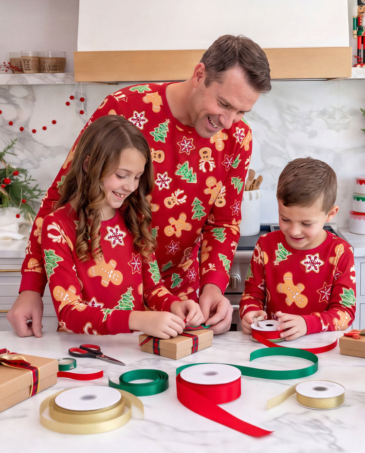 Christmas Gingerbread Family Matching Pajamas
