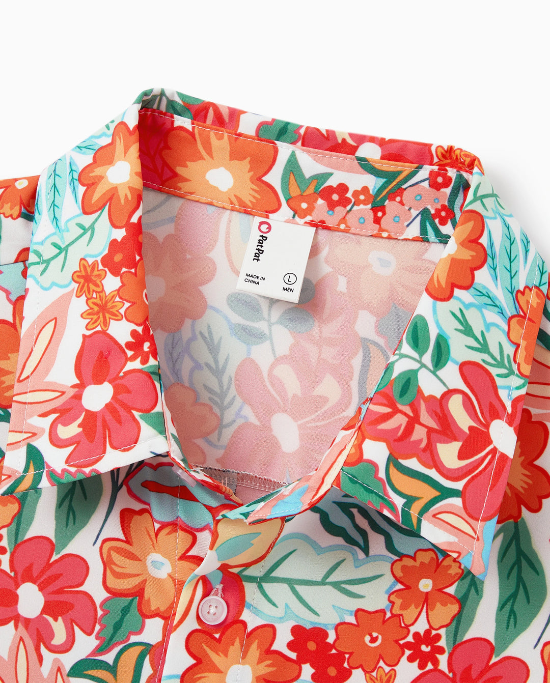 Matching Family Outfits Hawaiian Floral Print Shirts &  Sleeveless Strap Top and Skirt Co-ord Set Multi-color