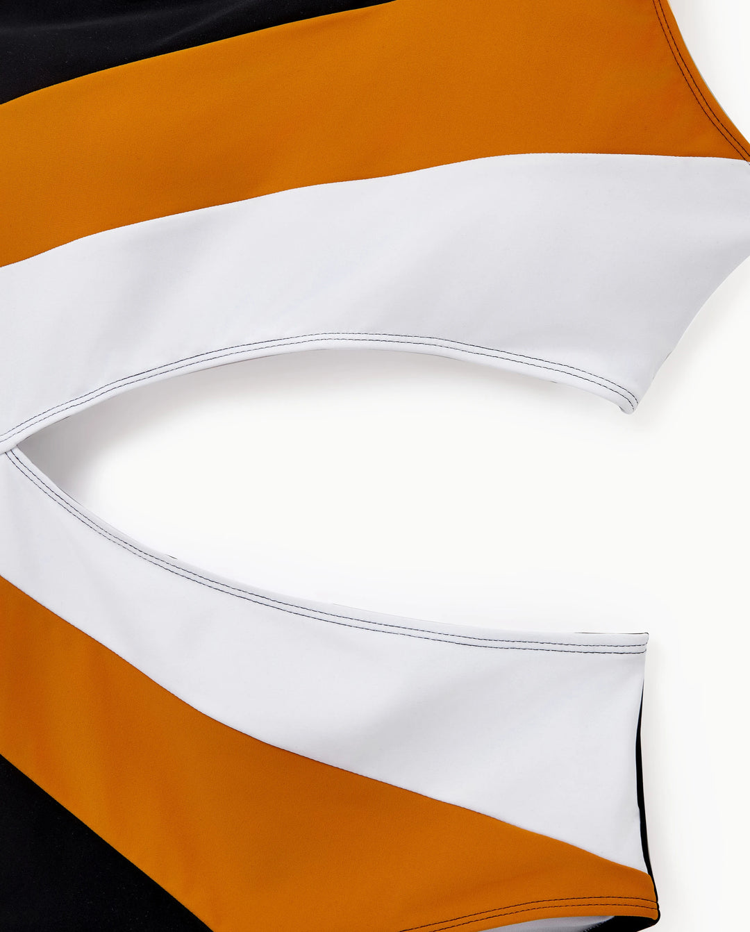 Family Matching Colorblock Swim Trunks Shorts or Cut Out Waist One-Shoulder One-piece Swimsuit Multi-color