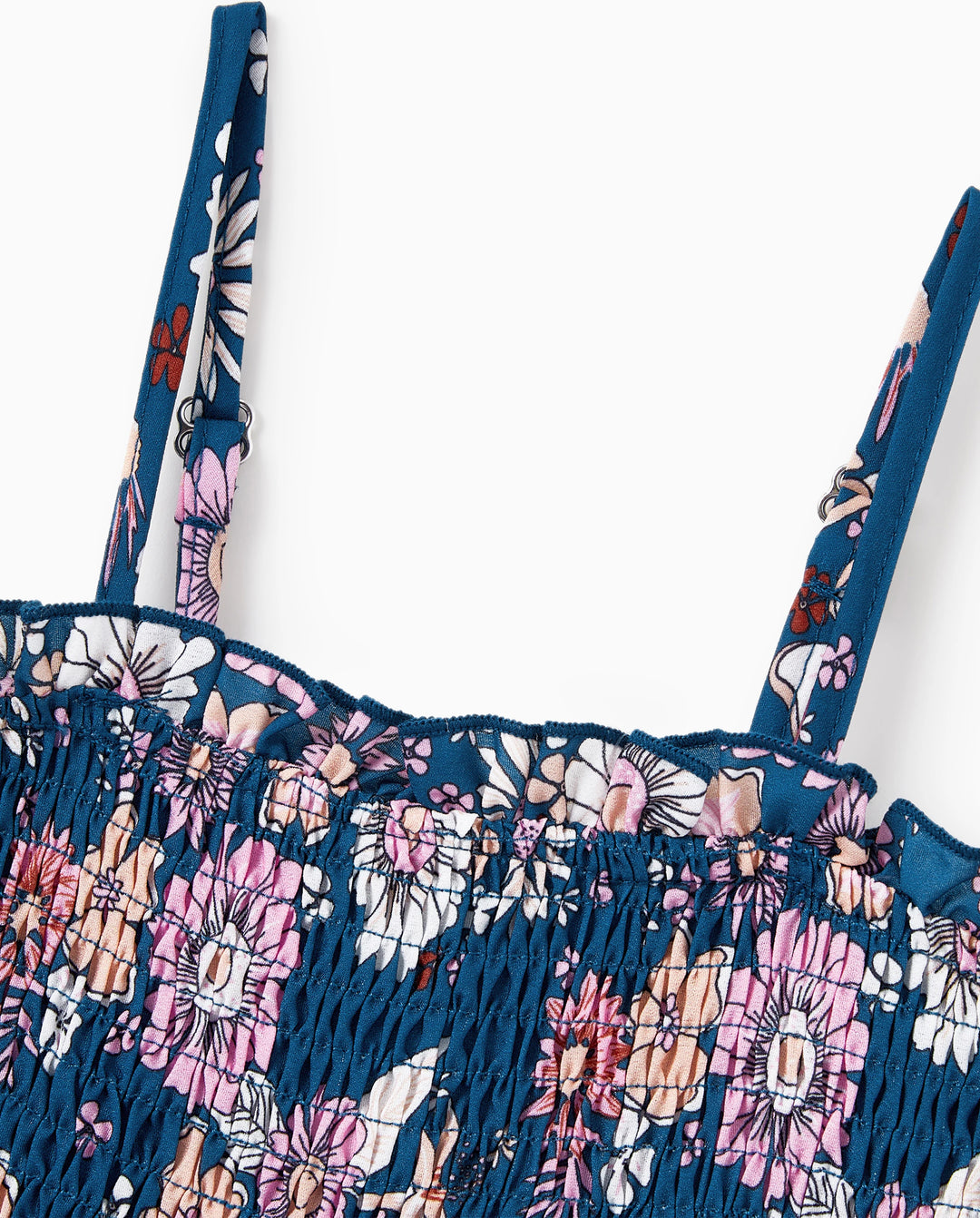 Conjunto de Ropa a Juego para la Familia Camisa con Cuello y Estampado Floral Completo de Manga Corta o Vestido sin Mangas Halter para Vacaciones de Verano CIAN-