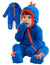 Unisex Jumpsuit 3D Hyper-Tactile Infant Outfit 2-way Onesies with Animal Pattern Navy