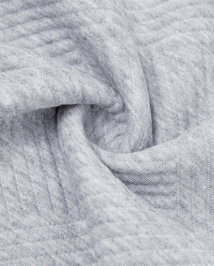Sweat-shirt à manches longues pour toute la famille, motif renne brodé, gris
