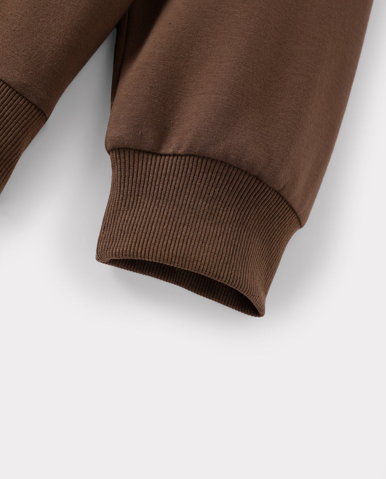 Family Matching Cool Vibes Graphic Hoodies & Sweatshirts Brown Coffee