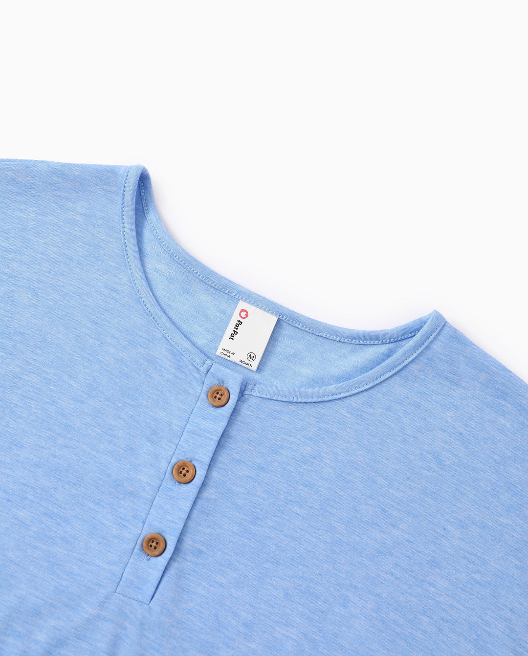 Family Matching Sets Butterfly Soft Casual Tee & Below Knee Dresses with Belted Design Blue Light Blue