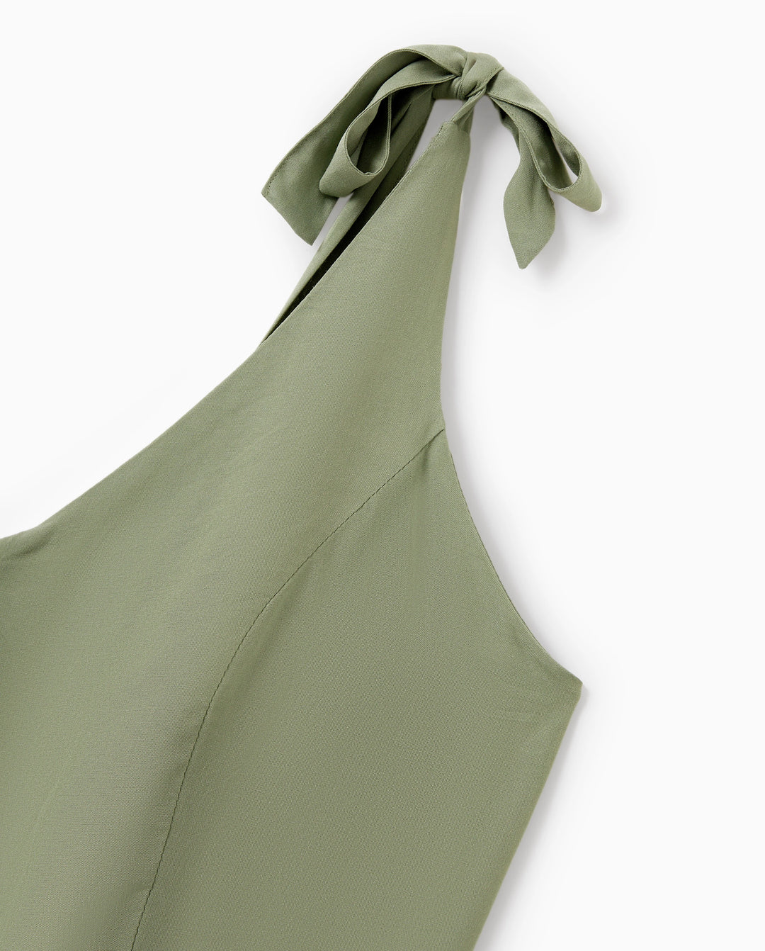 Family Matching Polo Collar Short-sleeve Shirt or V-neck Strappy Mesh Dress  Green