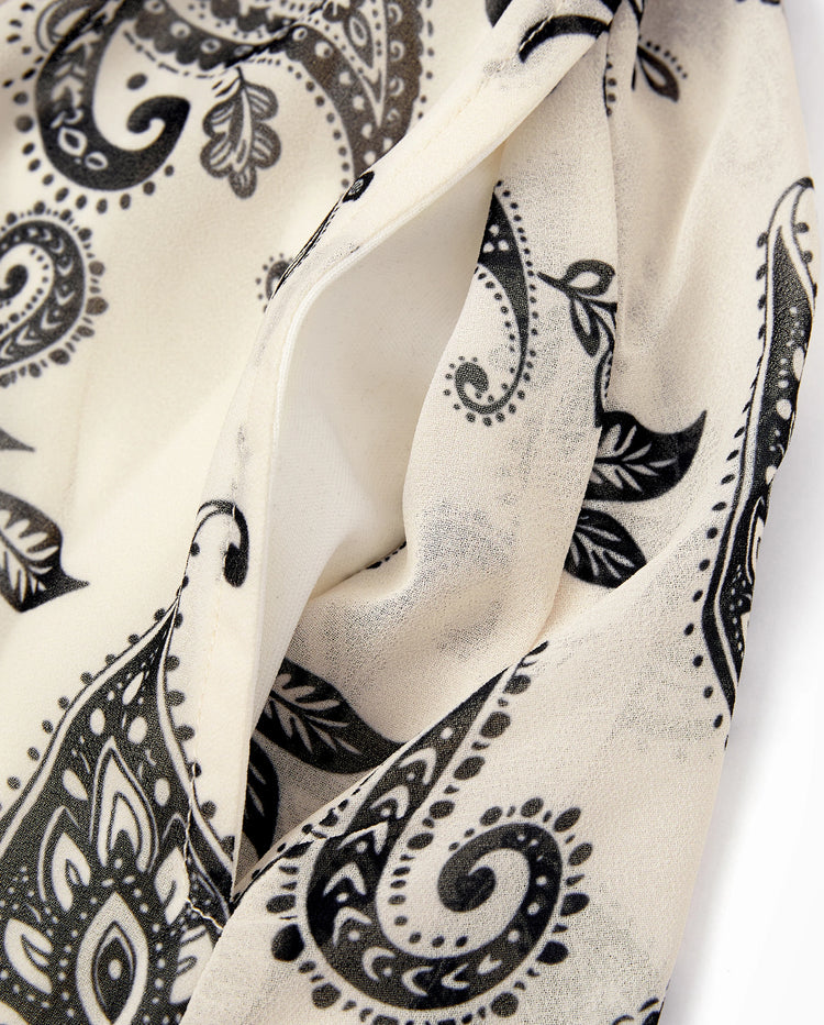 Conjuntos Familiares a Juego con Estampado Paisley Vestido sin Mangas con Tirantes Finos y Camiseta de Algodón para Mamá, Papá y Niños Perfecto para Salidas Familiares y Fotos
 Negro