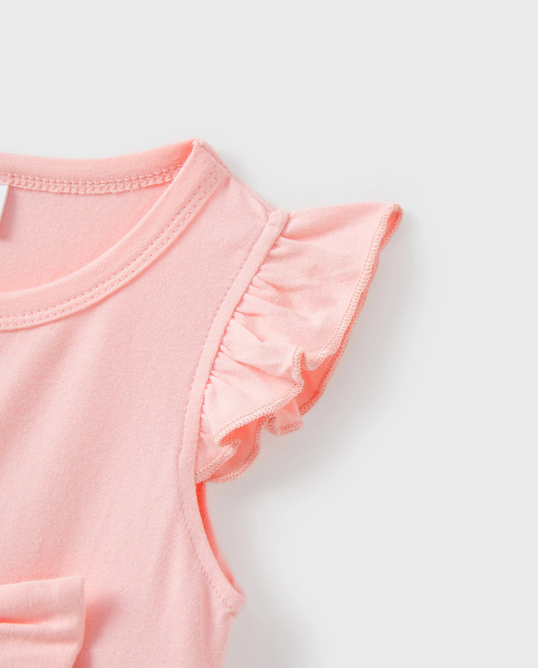 Conjuntos familiares de vestidos midi con estampado floral sin mangas en rosa y polos de manga corta con bloques de color en rosa