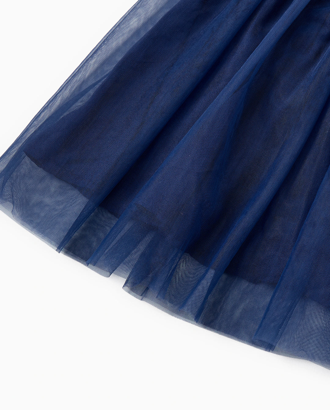 Passende Familien-Sets Kariertes langärmeliges Hemd oder elegantes gerafftes Mieder Puffärmel Tüll-Mesh-Kleid Königsblau