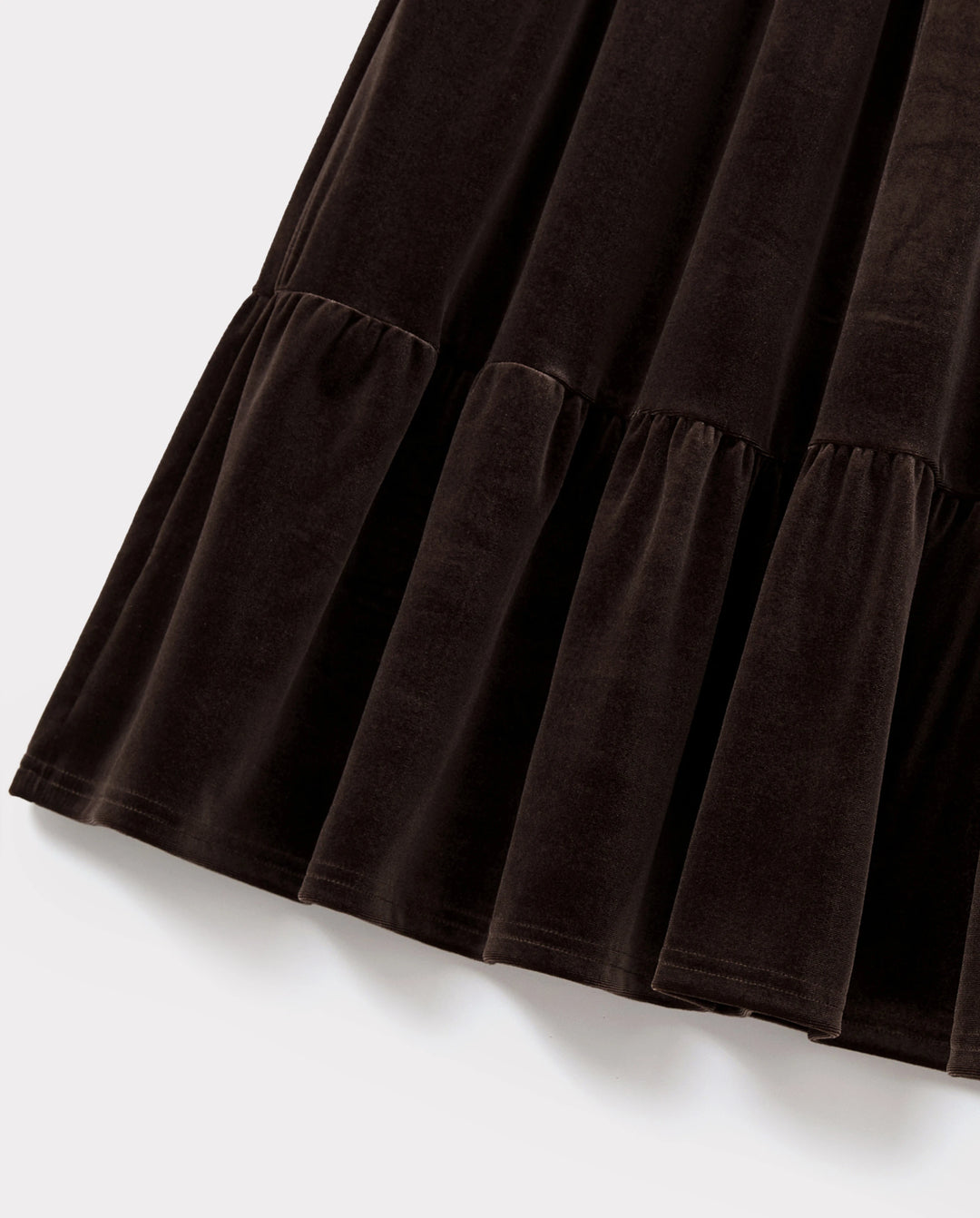 Velvet & Plaid Matching Family Outfits Dad/Son Shirts & Mom/Daughter Velvet Dresses Sets Dark Brown