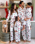 PatPat Matching Family Christmas Pajamas Christmas Village Print Satin Multicolor
