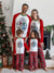Harry Potter Christmas Family Matching Fleece Pajamas Set with Christmas Socks Red
